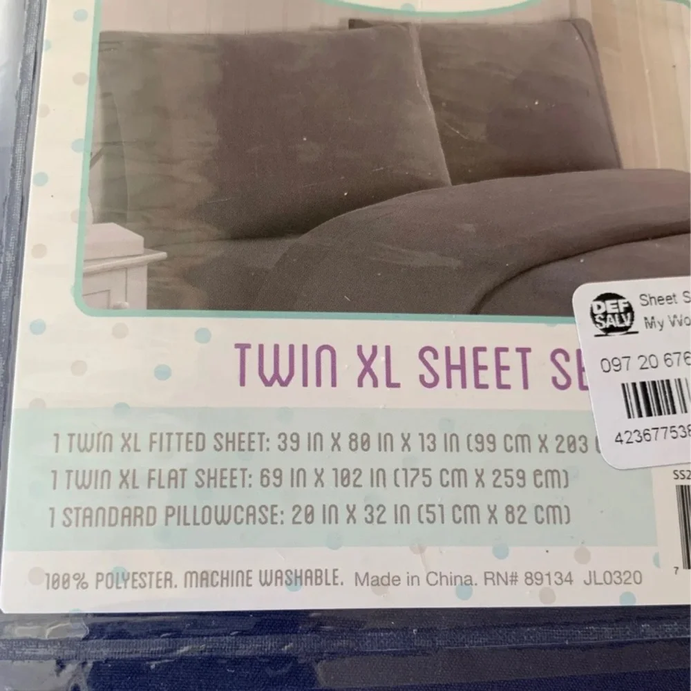 My World Target Twin XL Sheet Set NWT